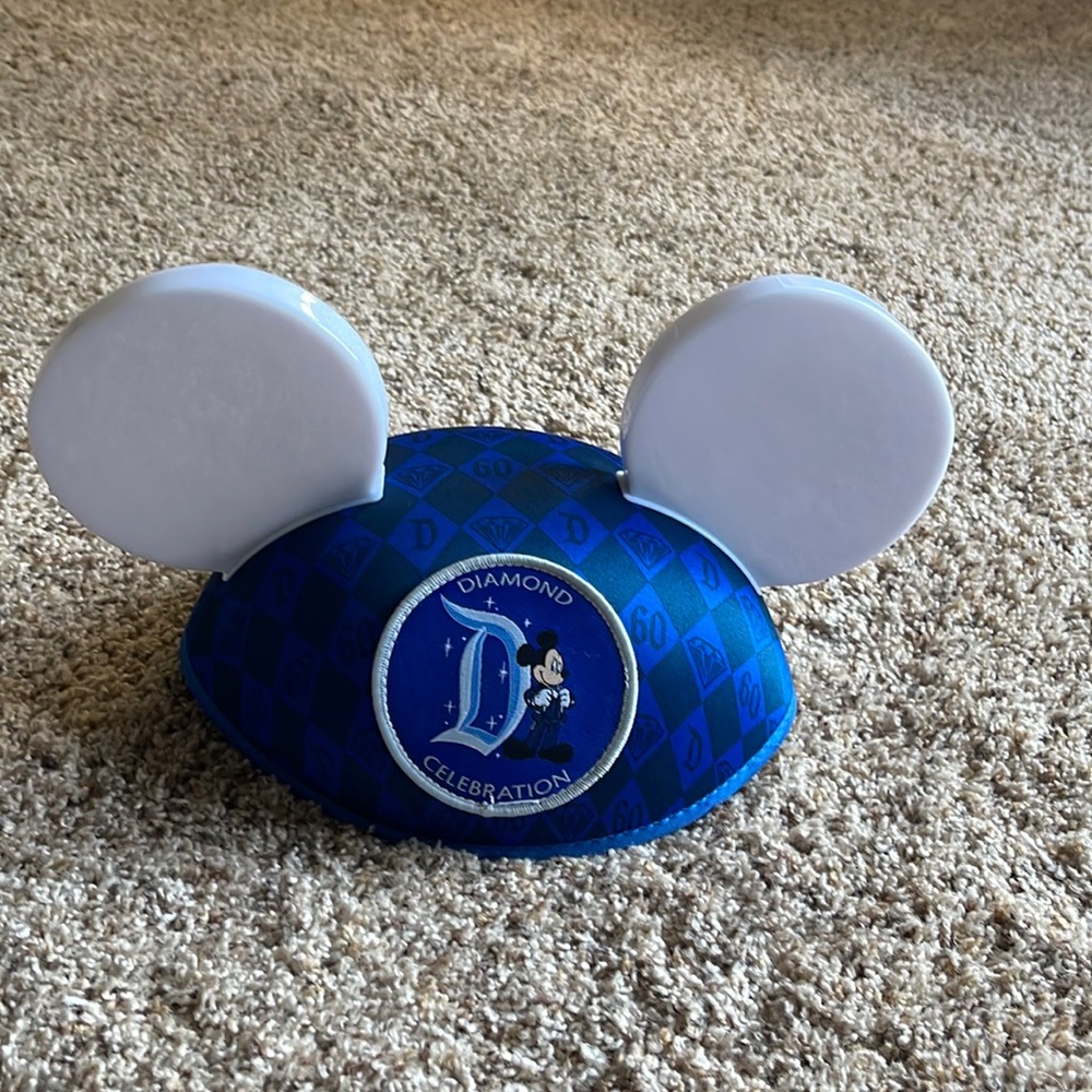Disneyland Diamond Celebration 60th Anniversary Interactive Mickey Ear Hat